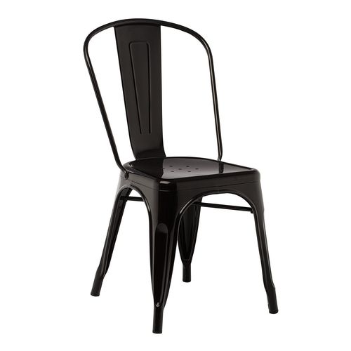 Lot 2 Chaises Empilables Lix Rouge