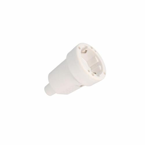 Prise étanche EDM caoutchouc blanc IP44 R42101