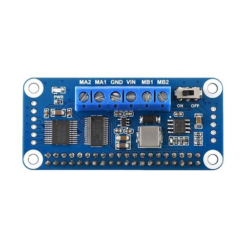 Carte de pilote de moteur PCA9685 PWM I2C pour Raspberry Pi 4ème, Interface de pilote de moteur à courant continu à 2 voies pour voiture intelligente de bricolage