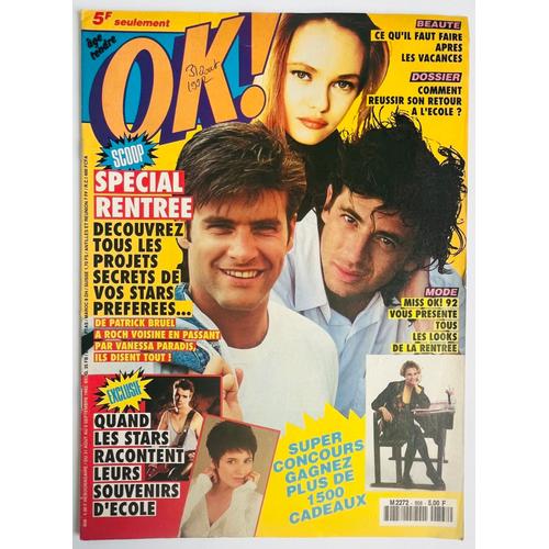 Ok Age Tendre (Août 1992) Vanessa Paradis, Patrick Bruel, Roch Voisine