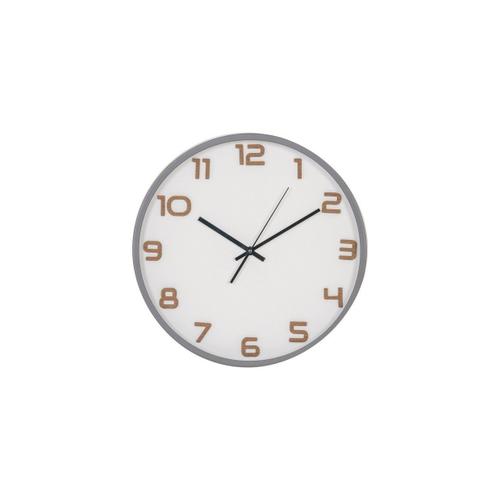 Horloge Murale Greenwich, Gris, 4,5x35x35 cm