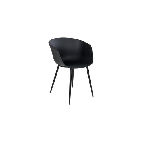 Lot De 2 Chaises Roda, Noir, 53x54,5x79 Cm