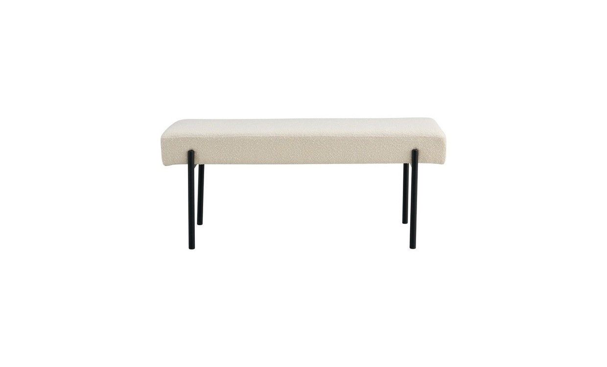 Banc Swindon, Blanc, 100x36x42,5 Cm