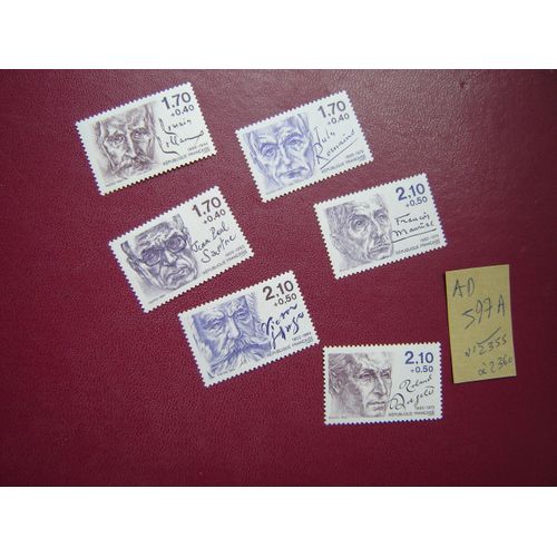 Ad 597 A / Timbres Neufs France Serie Complete N° 2355 À 2360 Avec Gomme Sans Trace* 1985