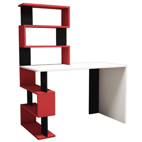 Bureau Moderne Cleide, Rouge, 120x60x148,2 Cm