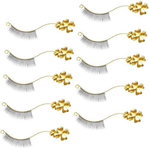 6 Paires testeur de cils présentoir pour extensions de cils applicateur de cils greffés faux cils porte-cils outil d'exposition de cils outil auxiliaire de cils tons de terre Rose