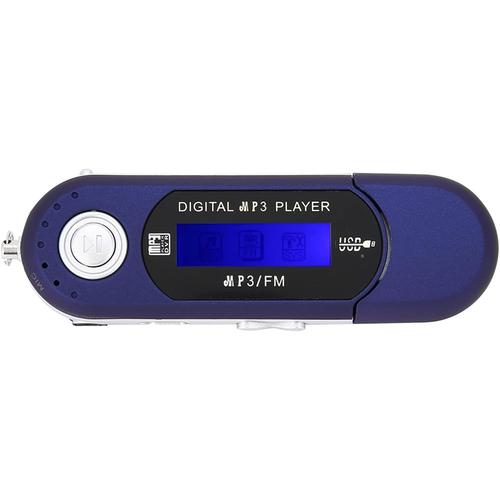 MP 3 Mp3 USB Sony Radio Lecteur CD Réveil Bluetooth Musique Portable Lecteur Mp3 USB avec Écran LCD Portable Audio Et Vidéo Radio FM Carte Mémoire Vocale Argent (Bleu)