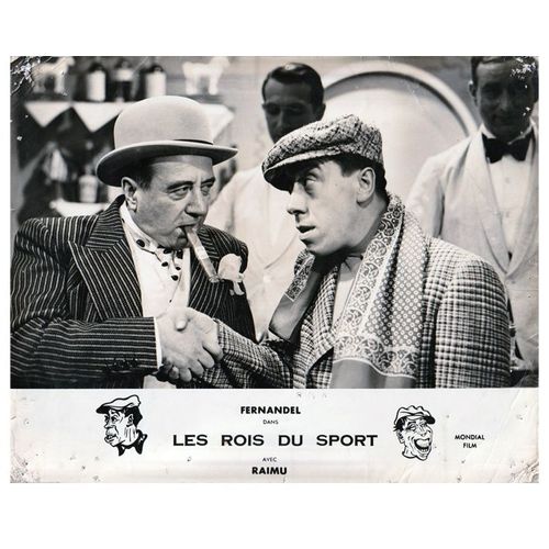 Les Rois Du Sport - Photo D'exploitation Cinématographique Cartonnée - Format 24x30 Cm - De Pierre Colombier Avec Fernandel, Raimu, Jules Berry, Lisette Lanvin, Marcel Maupi - 1937 #