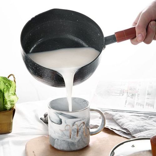 Casseroles À Soupe Avec Manche En Bois 18/20cm, Antiadhésives Wok, Poêles À Frire De Cuisine En Alliage D'aluminium, Poêles Polyvalentes Universelles