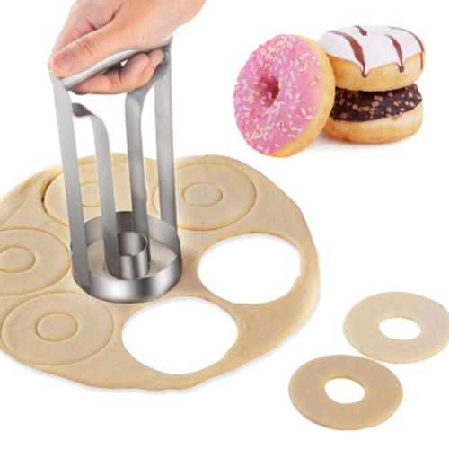 Coupe-Donuts En Acier Inoxydable, Petit Coupe-Biscuit, 20x10cm, Outils De Pâte De Cuisson, Moule À Pâte, 1 Pièce