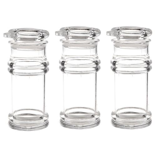 Bouteille D'huile D'olive Transparente En Acrylique Pour Barbecue, Distributeur De Vinaigre, Shaker De Soy Aiss, 100ml, 3x