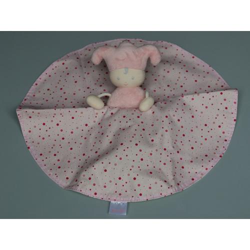 Doudou Lutin Rose Vert Corolle