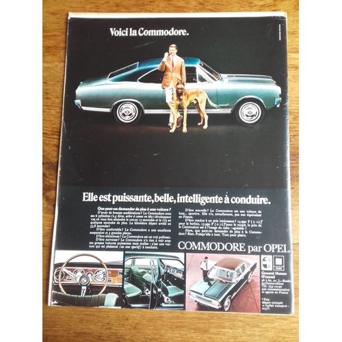 Publicité Années 1950 1960 Automobiles Opel Commodore
