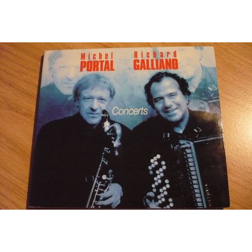 Cd Michel Portal & Richard Galliano Concerts - Sony Music - Label Drefus Jazz - 2004