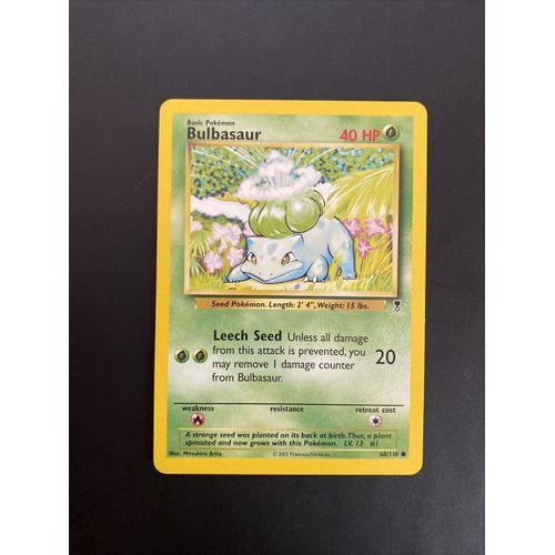 Carte Pokemon Bulbizarre 68/110