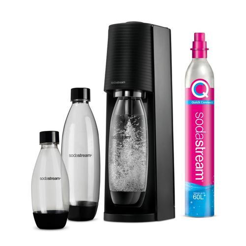 Machine à soda SodaStream Terra Megapack Qc Black Schwarz Incl 3 Bottles (2270214)