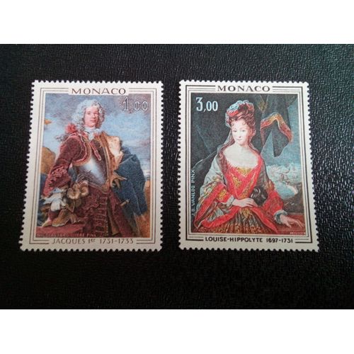 Timbre Monaco Yt 914 - 915 Séries: Peintures Du Palais Royal 1972 ( 0300804 )