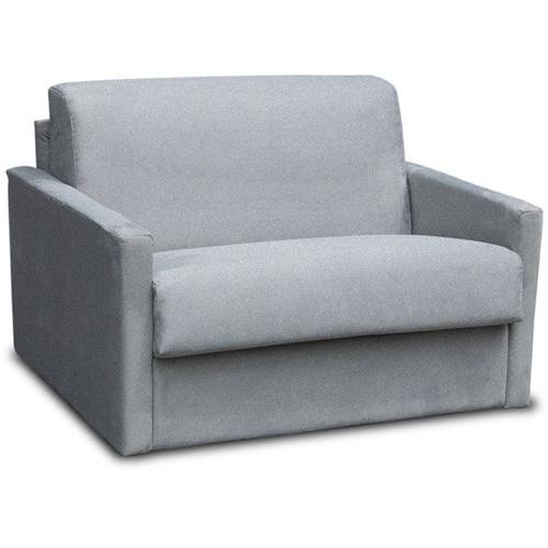 Fauteuil Convertible Aosta Tissu Gris Couchage 75x195 Cm