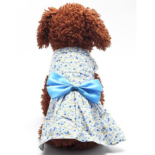 Chien Princesse Jupe Chiot Sans Manches Robe Florale Chat Cat Doggy Outfit Party