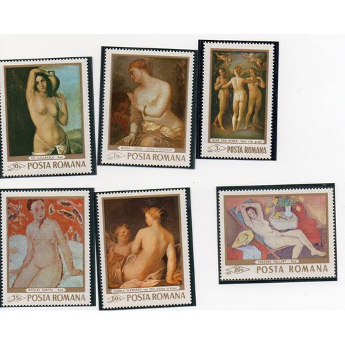 Roumanie- Série De 6 Timbres Neufs- Tableaux
