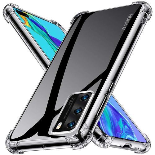 Kensou Coque Huawei P40 Silicone, Huawei P40 Coque 360 Protection Complète Antichoc Bumper Coque Pour Huawei P40 Silicone - Transparent