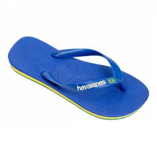 Havaianas Brasil Logo Neon Colour Bleu