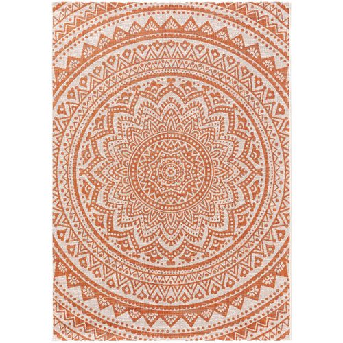 Tapis D'extérieur Cleo Orange 200x300 Cm - Tapis Outdoor Pour Balcon, Terrasse Et Jardin