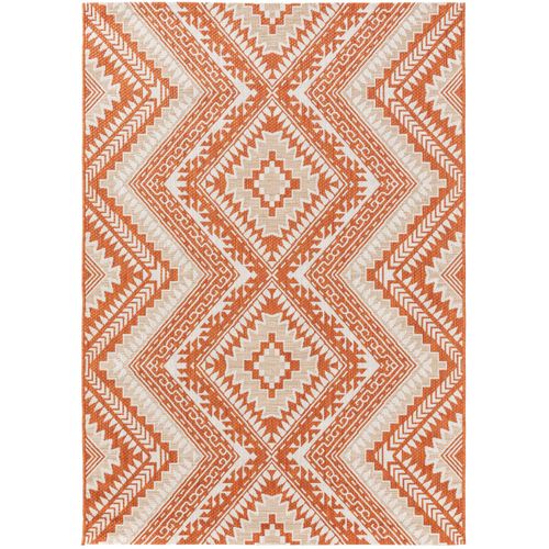 Tapis D'extérieur Cleo Orange 120x170 Cm - Tapis Outdoor Pour Balcon, Terrasse Et Jardin