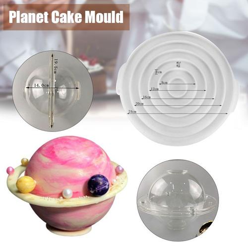 3D planète gâteau moule chocolat moules en plastique/silicone pour boulangerie Mousse gâteau moule cuisine cuisson outils HKS99