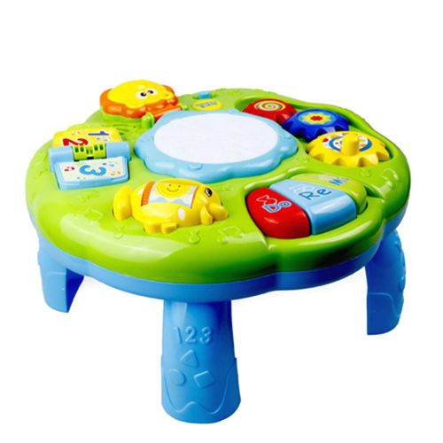 Table D'apprentissage Bébé Jouets Éclairage Musical Center De Jeu Activité Bambins Oyuncak Nourrissons Éducation Précoce Jouer Son