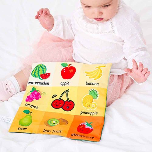 0to12month Cognition Développer Enfants Apprentissage Maternelle Interactif Maison Bébé Jouets Nouveau-Né Portable Tissu Livre Son Journal