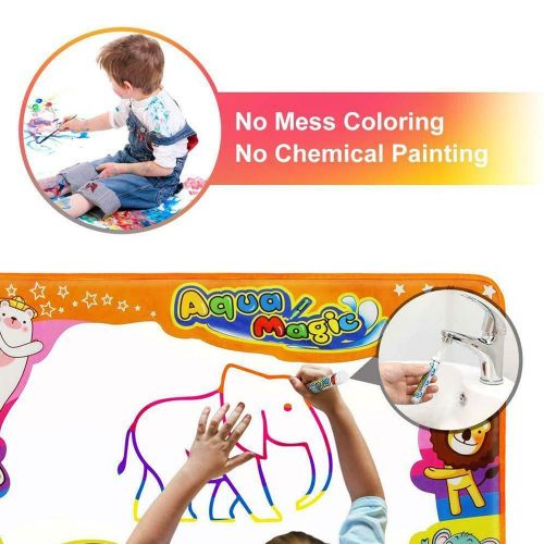 Rectangle Outil Éducatif Enfants Jouets Eau Dessin Tapis Cadeau Pliable Bambins Mess Écriture Gratuite Réutilisable Coloriage Magique Doodle