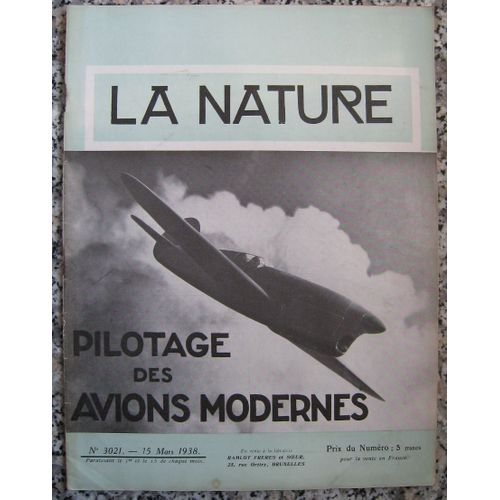 La Nature. Pilotage Des Avions Modernes. N° 3021. Mars 1938. Revue Scientifique
