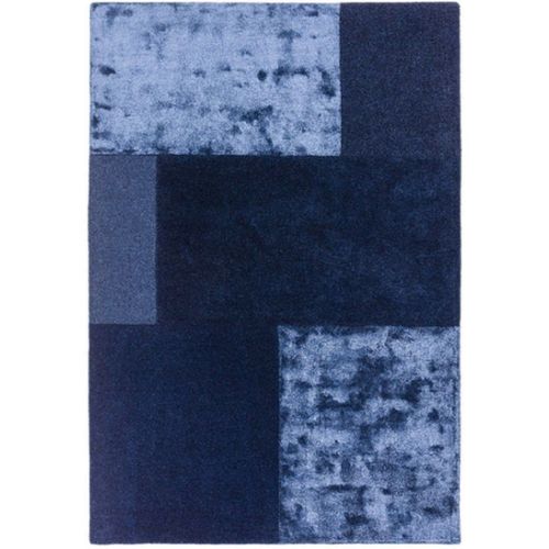 Tapis De Salon Moderne Tufté Main Slate 160x230 Cm Bleu - Novatrend