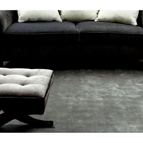 Tapis De Salon Fait Main Titane 200x300 Cm Gris Anthracite - Novatrend