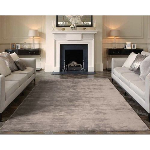 Tapis De Salon Fait Main Titane 175x250 Cm Taupe - Novatrend
