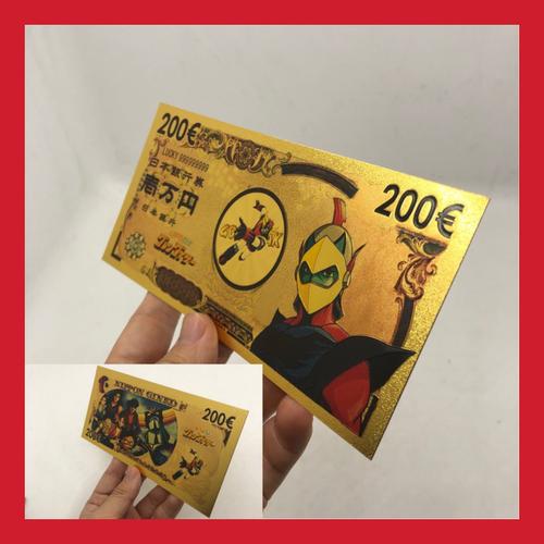 Billet Collection Ticket 200 Or Figurine Goldorak Grendizer Actarus Manga Carte Collector Gold