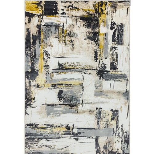 Tapis De Salon Moderne Tissé Plat Decor 160x230 Cm Jaune - Novatrend