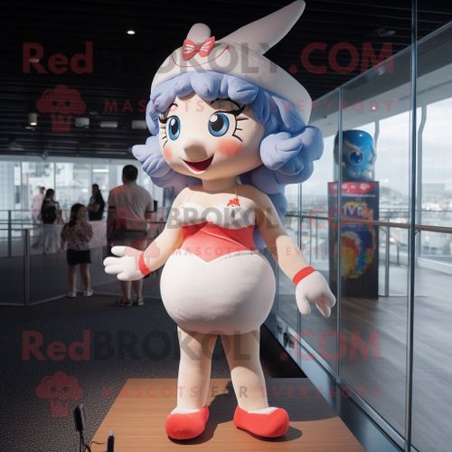 Cupidon Personnage De Costume De Mascotte Redbrokoly Habillé D'un Maillot De Bain Une Pièce Et De Bérets