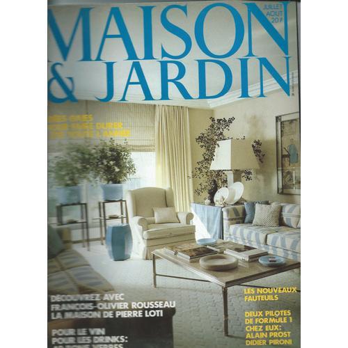 Maison & Jardin Juillet 1983, La Maison De Pierre Loti, Alain Prost, Didier Pironi N° 295