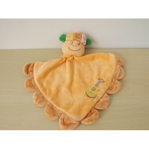 Doudou Dinosaure Dragon Orange Guitare Influx