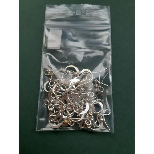 Lot De Crochets Boucle D'oreille 15 Mm Avec Boule (20 Paires)