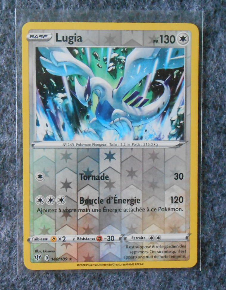 Lugia Reverse 140/189 - Eb3 - Ténèbres Embrasées - Vf