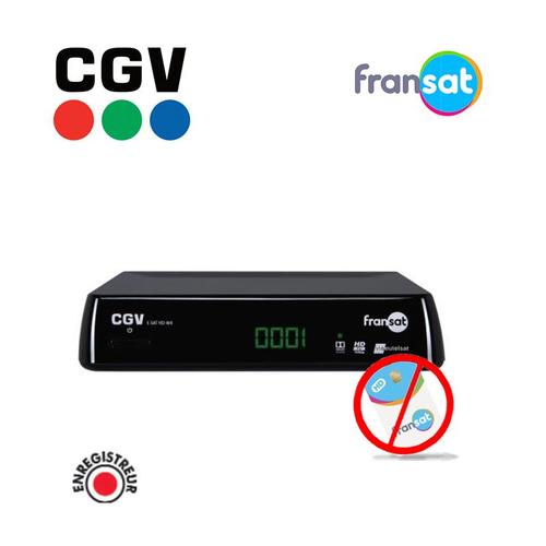 CGV DÉCODEUR SATELLITE HD E-SAT HD-W4 (SANS CARTE FRANSAT)