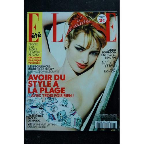 Elle 3366 2 Juillet 2010 Cover Louise Bourgoin Une Star Au Beau Fixe