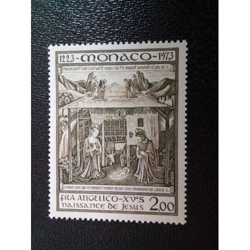 Timbre Monaco Yt 938 Naissance De Jésus: Tempera De Fra Angelico (1387-1455) 1973 ( 0300804 )