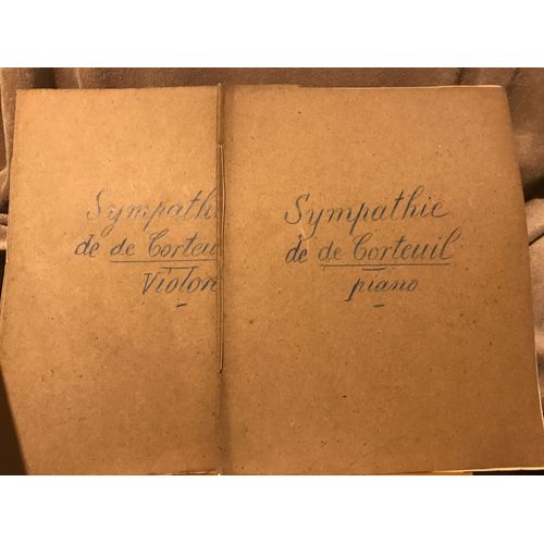 De Corteuil Sympathie Romance Sans Paroles Partition Violon Piano Bonnaventure