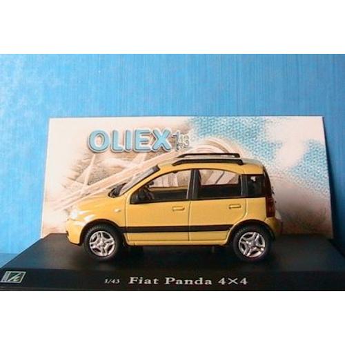 Nouvelle Fiat Panda 4x4 Phase 2 Jaune Oliex 1/43 New Yellow Metal 2009-Oliex