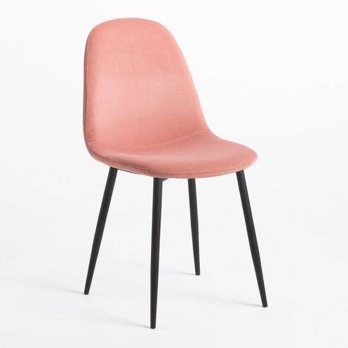 Pack 2 Chaises De Salle À Manger En Velours Glamm Noir