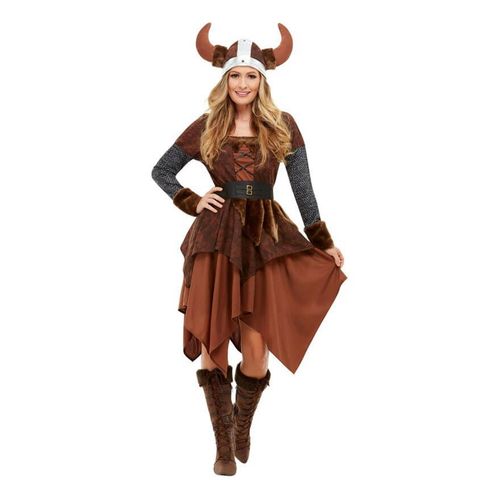 Déguisement De Barbare Marron Pour Femme (Taille M)